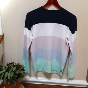 3/$25 French Connection sweater colorblock pastel